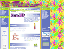 Tablet Screenshot of free3d-textmaker.com